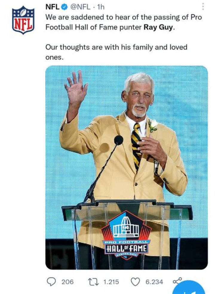 How Did Ray Guy Die? Ray Guy Cause of Death, NFL Hall of Famer