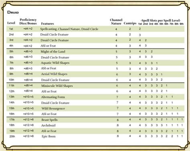 How To Play The Druid Class In Dungeons & Dragons 5E