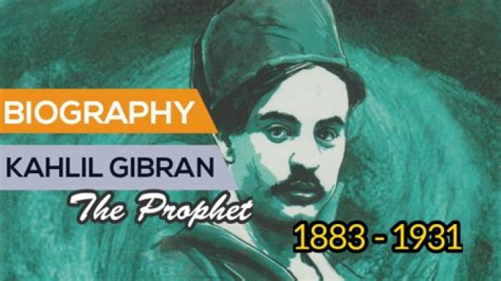 Khalil Gibran Biography - Facts, Childhood, Family Life & Achievements of Lebanese Poet.
