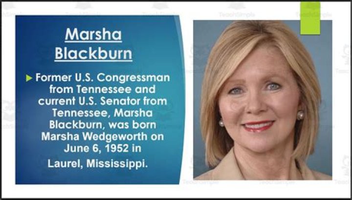 Marsha Blackburn Biography – Childhood, Career & Achievements