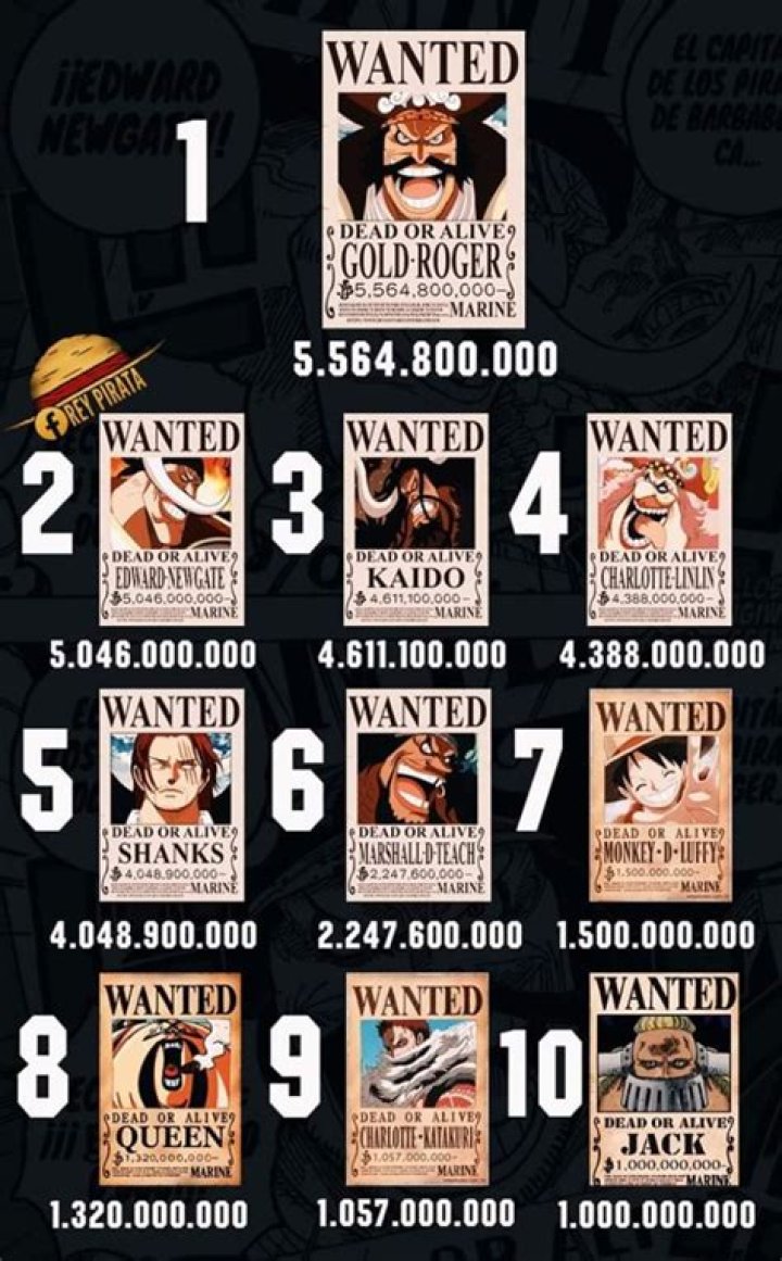 Who Has The Highest Bounty In One Piece?